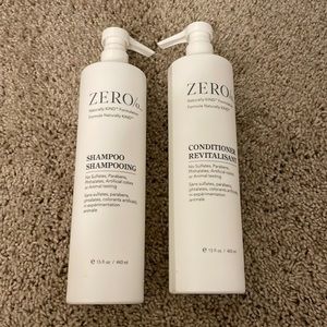 Zero % shampoo and conditioner bundle